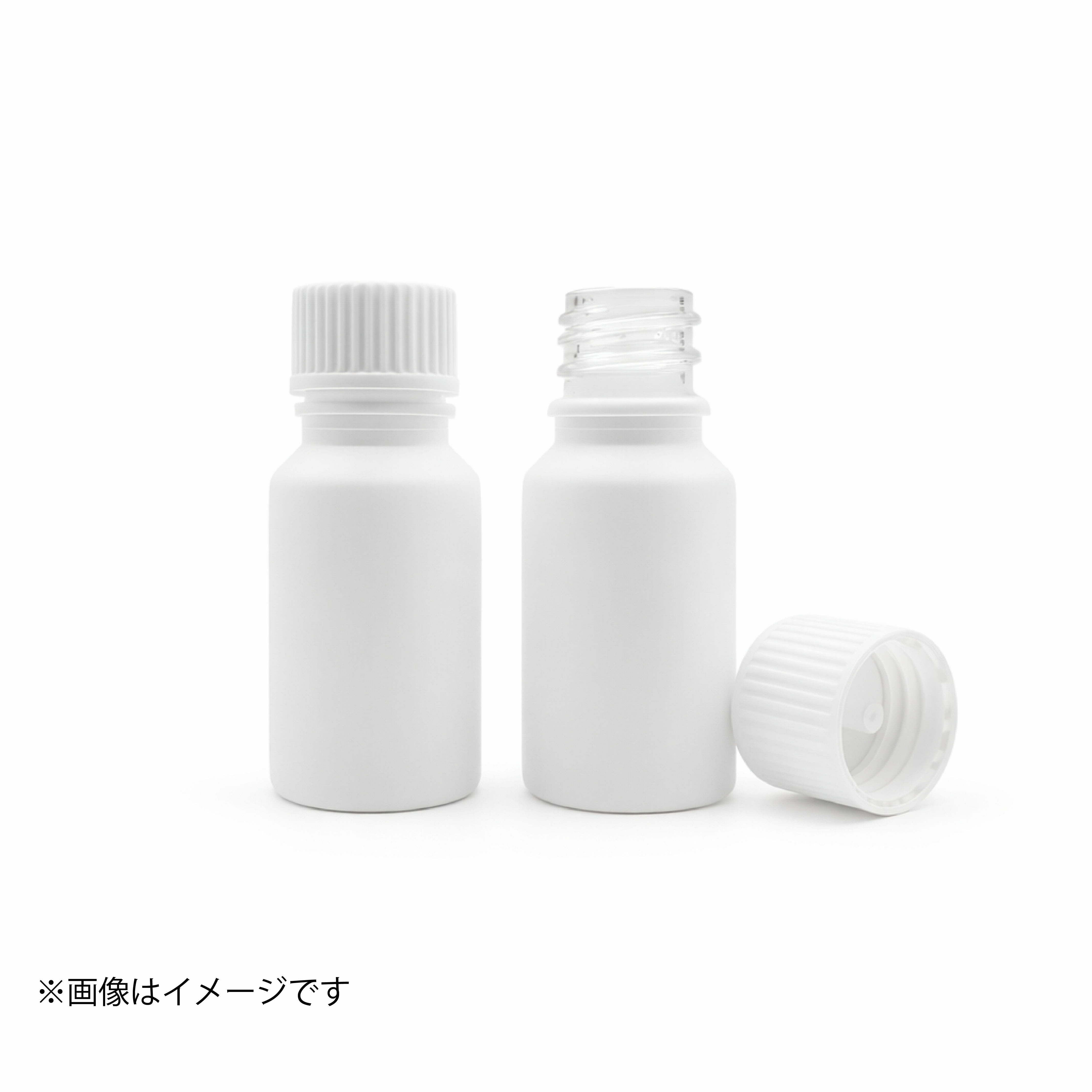 10ml 白色ボトル|スクリューキャップ付き・PE容器【小分け・保存用】