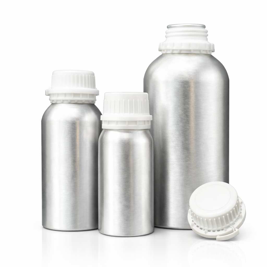 アルミ容器 気密キャップ付 遮光保存ボトル 50ml/100ml/500ml/1L