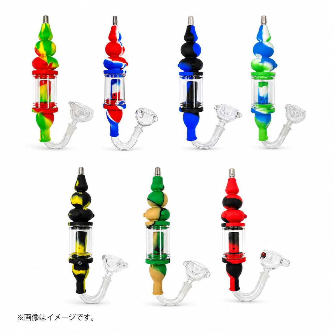 ネクターコレクター シリコン|ガラスチャンバー&ステンレスチップ付き 全7色(GYD301)
