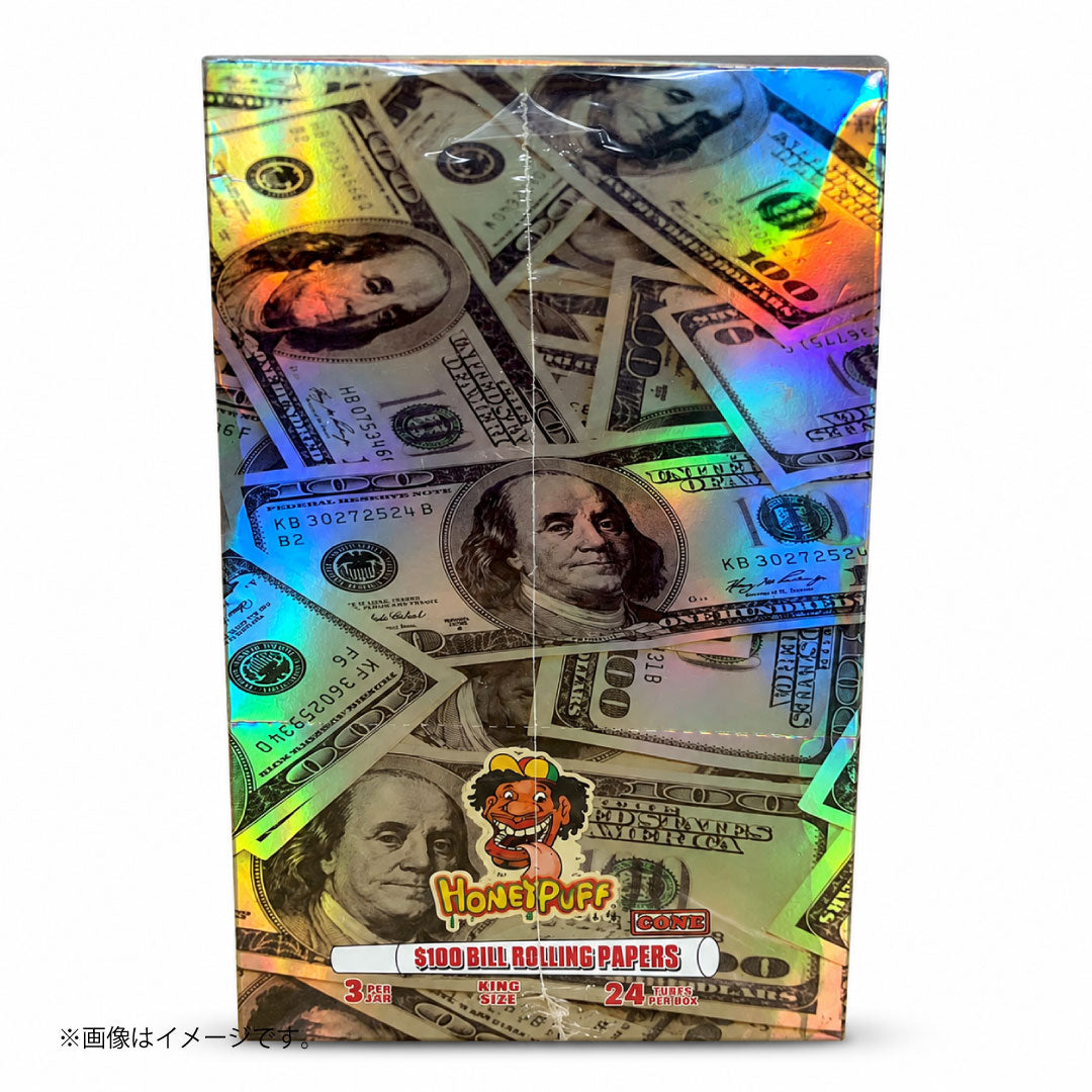 HoneyPuff ドル札 プレロールコーン キングサイズ|$100札デザイン ローリングペーパー