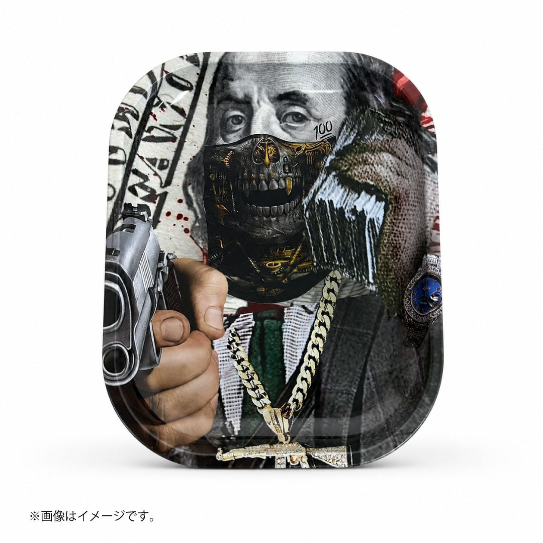 ローリングトレイ ダラービル|$100札スカルマスク ギャングスターデザイン