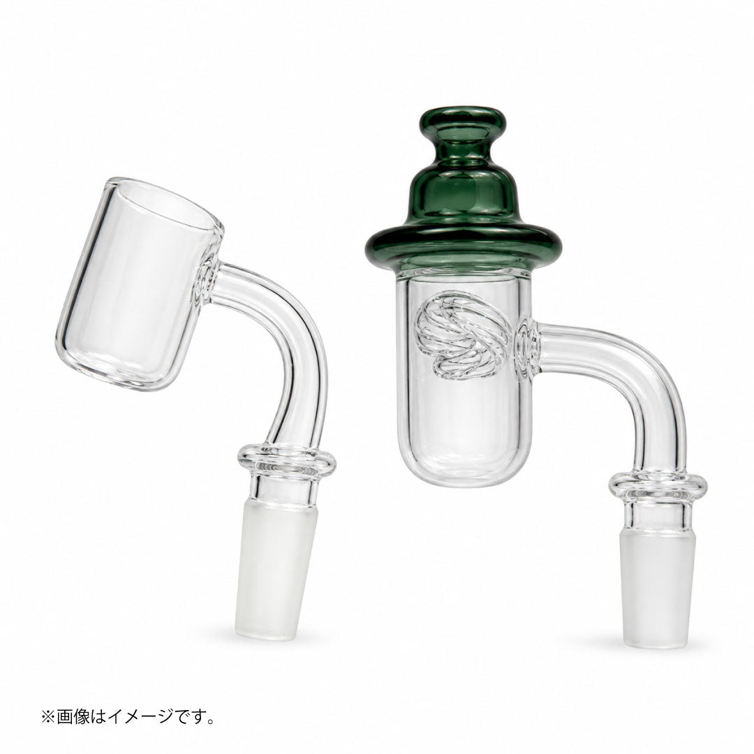 クォーツバンガー スピンキャップセット 90°オス フラットトップ|TERP HEADS