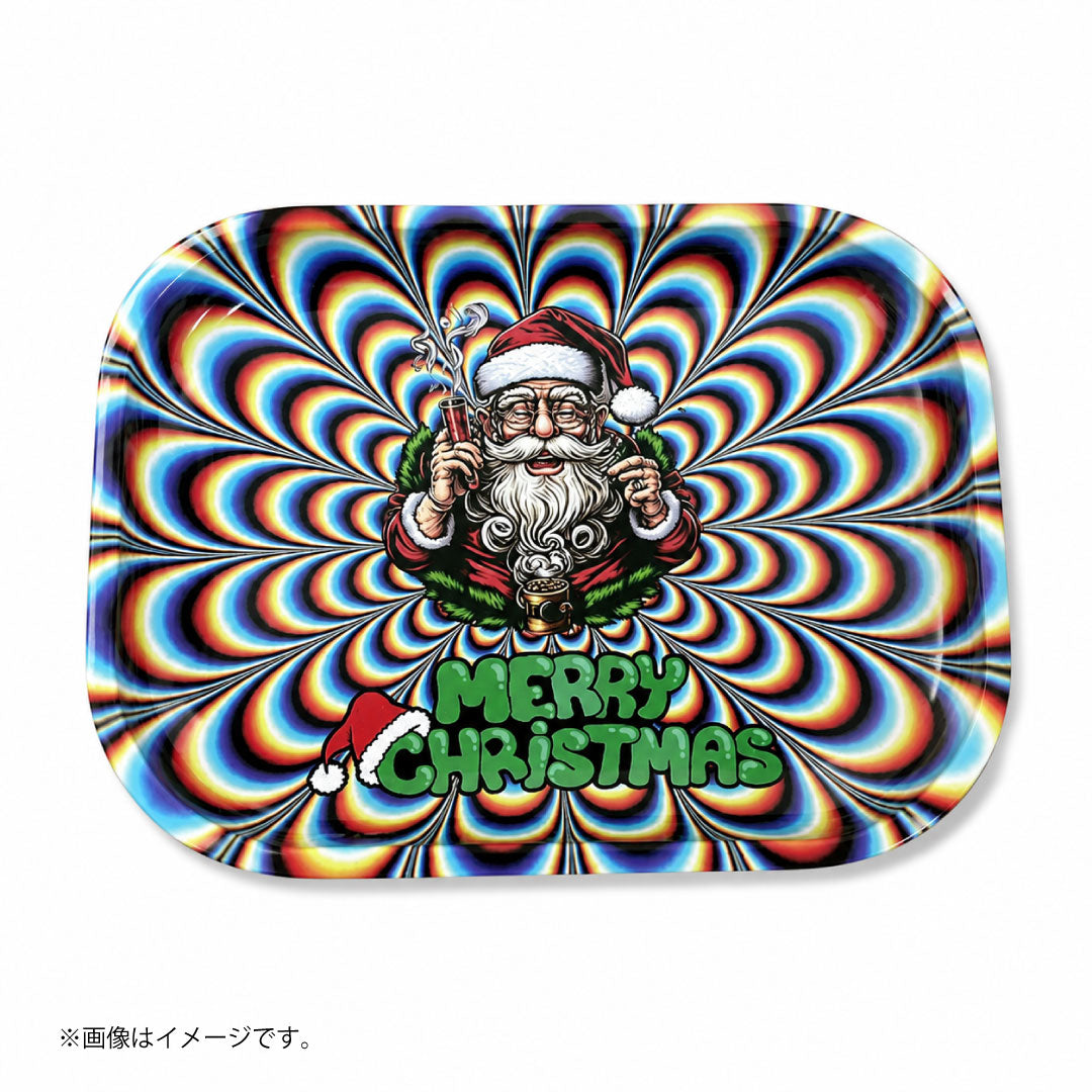 ローリングトレイ サイケデリックサンタ|Merry Christmas トリッピーデザイン