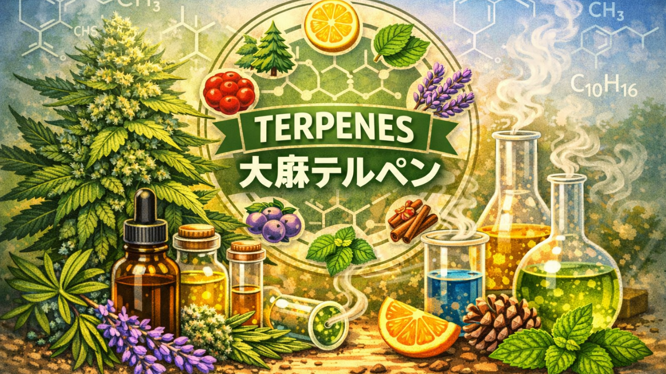 大麻（カンナビス）のテルペン完全ガイド｜品種別プロファイル・抽出法・活用法を専門店が徹底解説