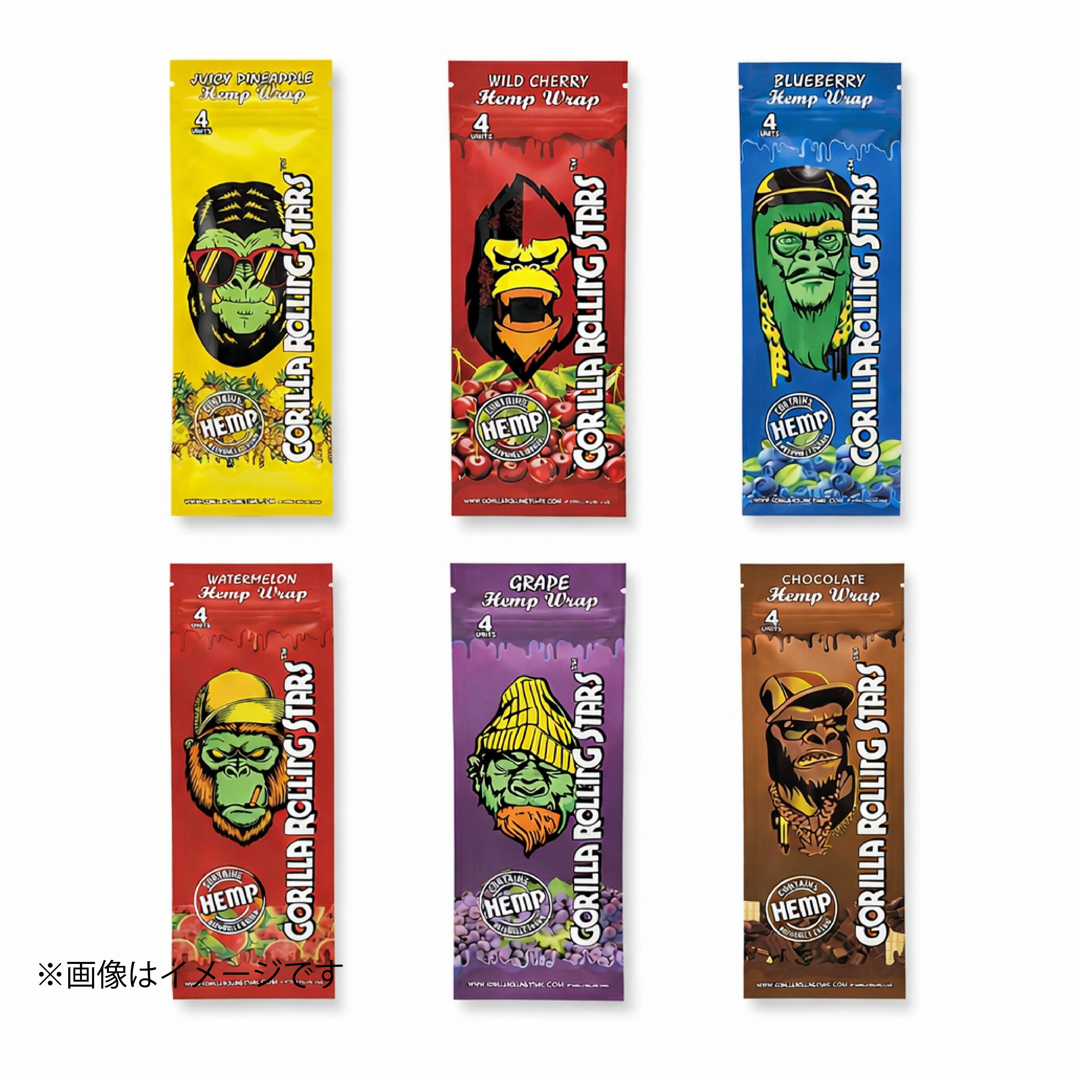 Hemp Wraps Flavor Assortment | ヘンプラップ 6フレーバー