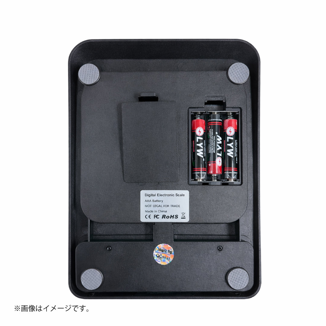 デジタルスケール 3kg/0.1g｜大型計量皿・TARE搭載・電池付き