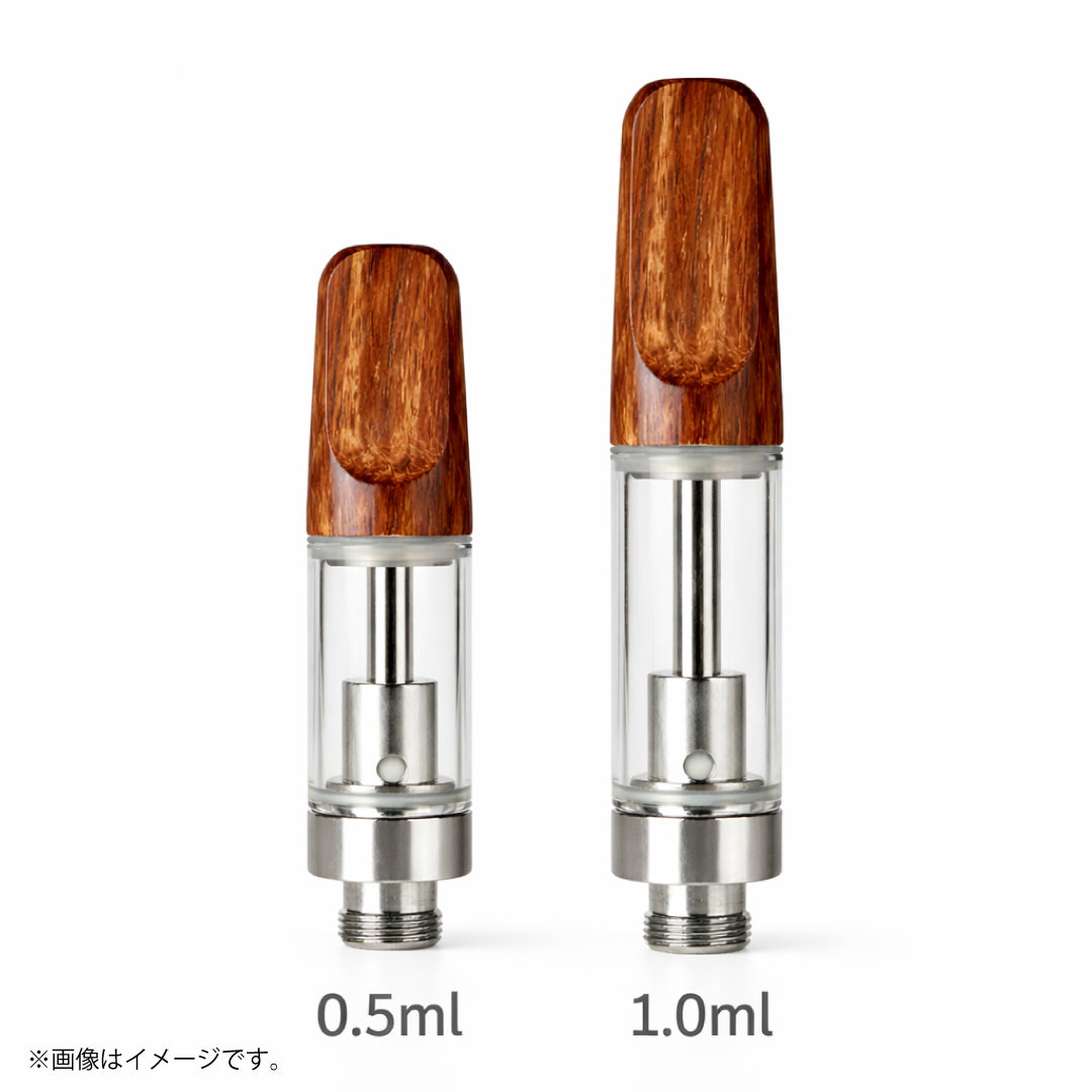 510規格 セラミックアトマイザー WOOD（ウッド） 0.5ml/1.0ml [CBD/リキッド用カートリッジ]