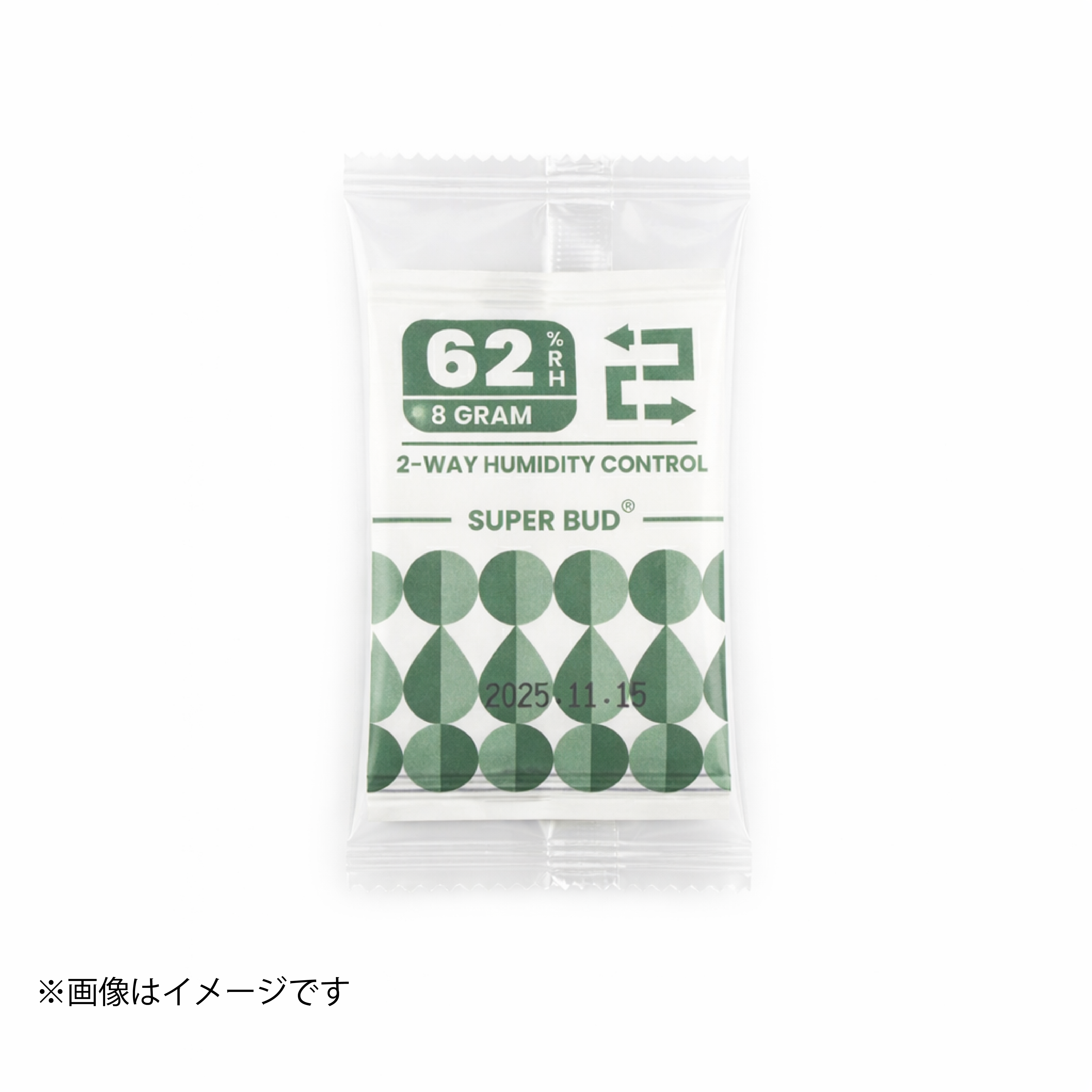 SUPER BUD 湿度調整剤 62% | 2-Wayコントロール | ハーブ・タバコ保存・キュアリング