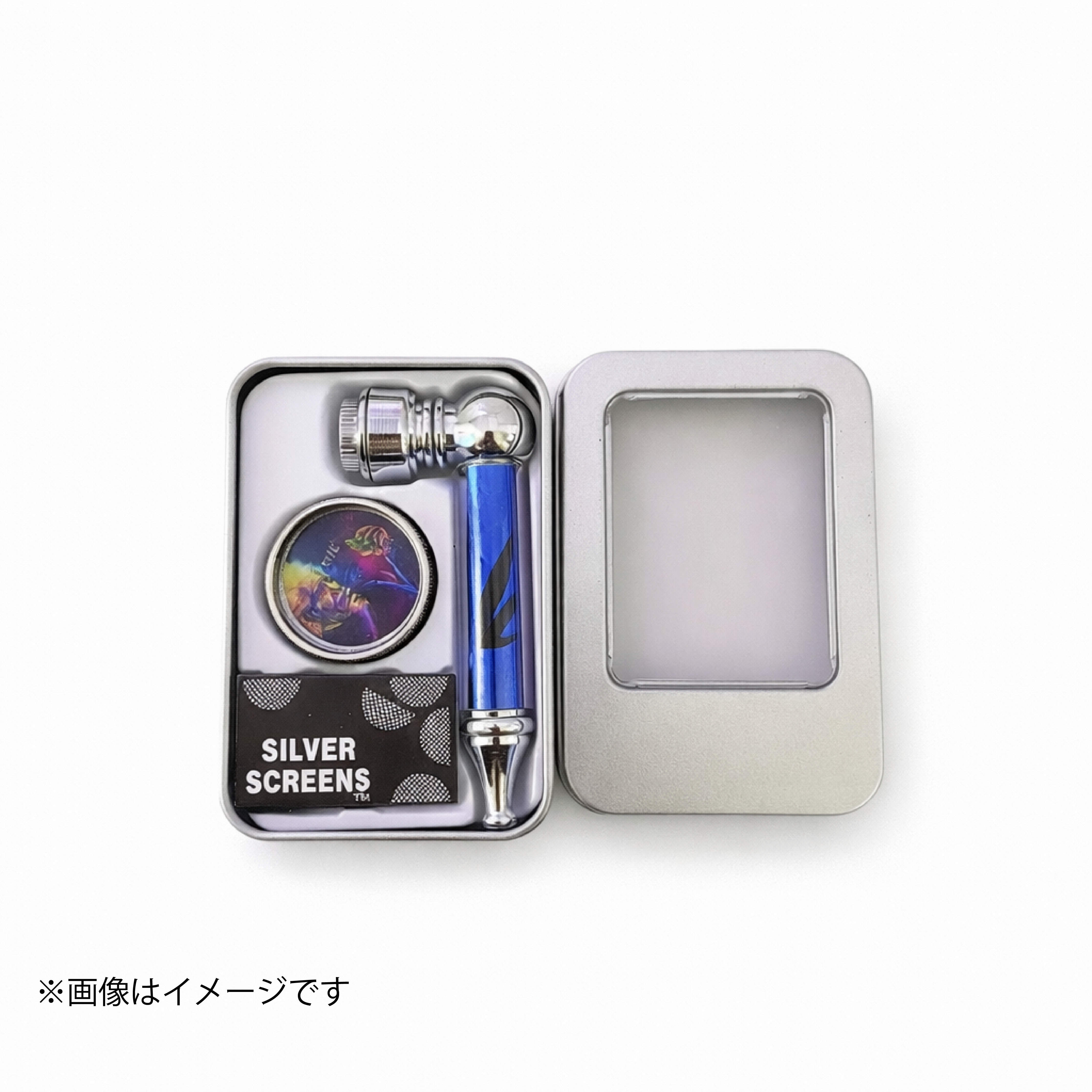 メタルパイプ 4点セット（本体/グラインダー/スクリーン/収納ケース付）喫煙具スターターキット