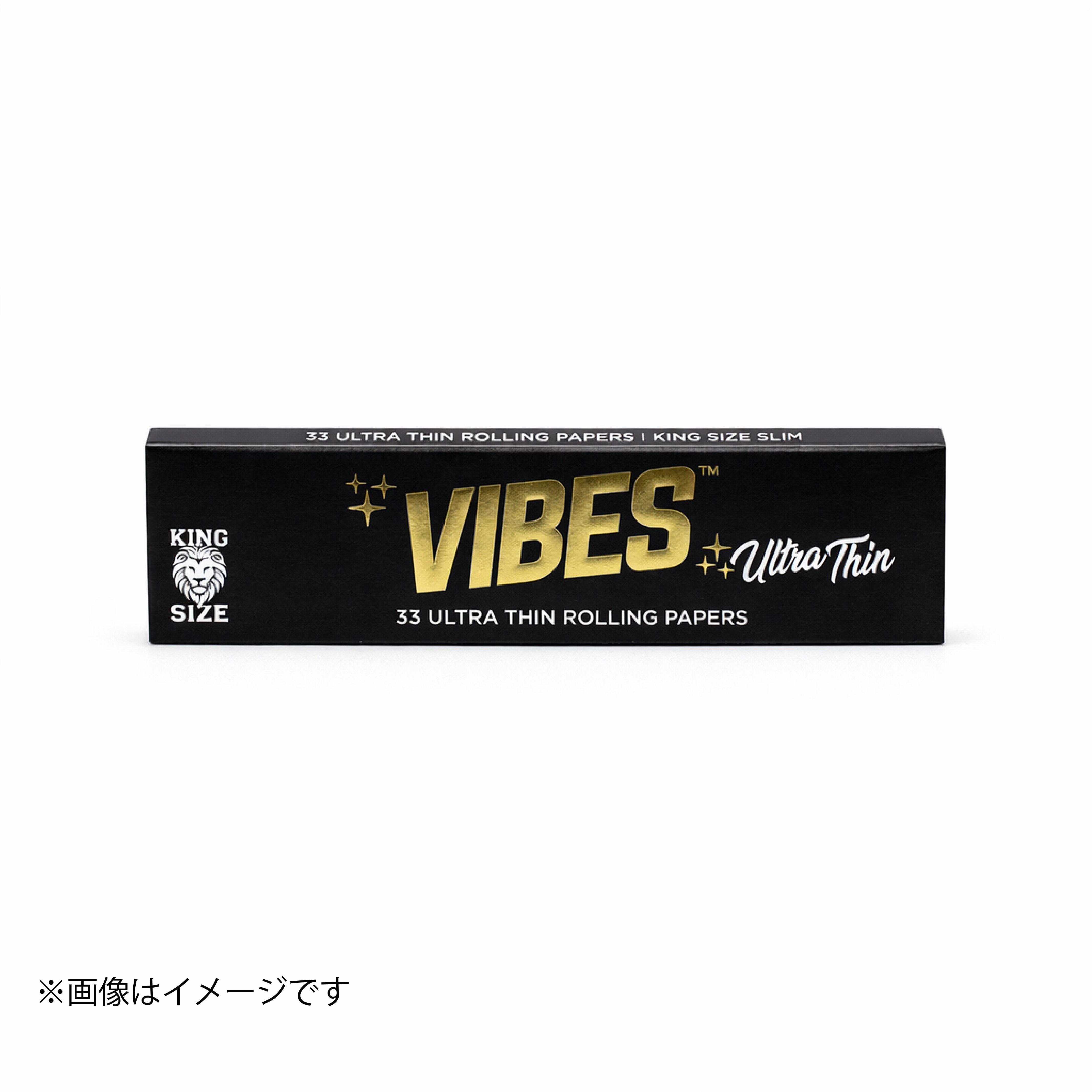 VIBES Ultra Thin King Size Slim | バイブス 黒 ウルトラシン 手巻きペーパー KSS [33枚入]