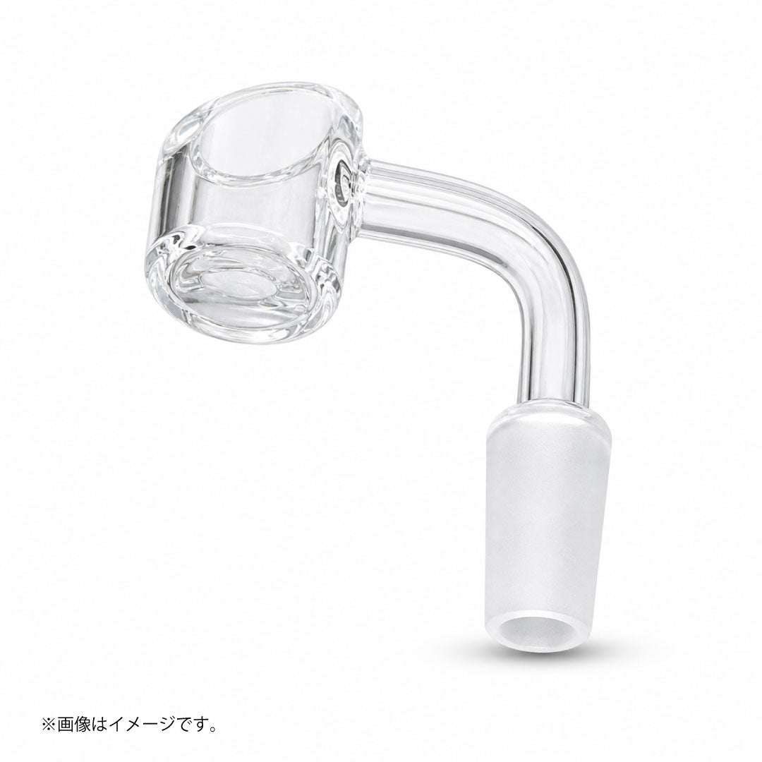 クォーツバンガー WAX・ダブリグ用 火皿｜石英 14mm オス 90度 ガラスアクセサリー