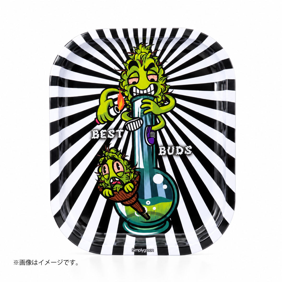 ローリングトレイ ベストバズ ストライプ｜ポップアート×クリーチャーキャラクターデザイン Simplygreen