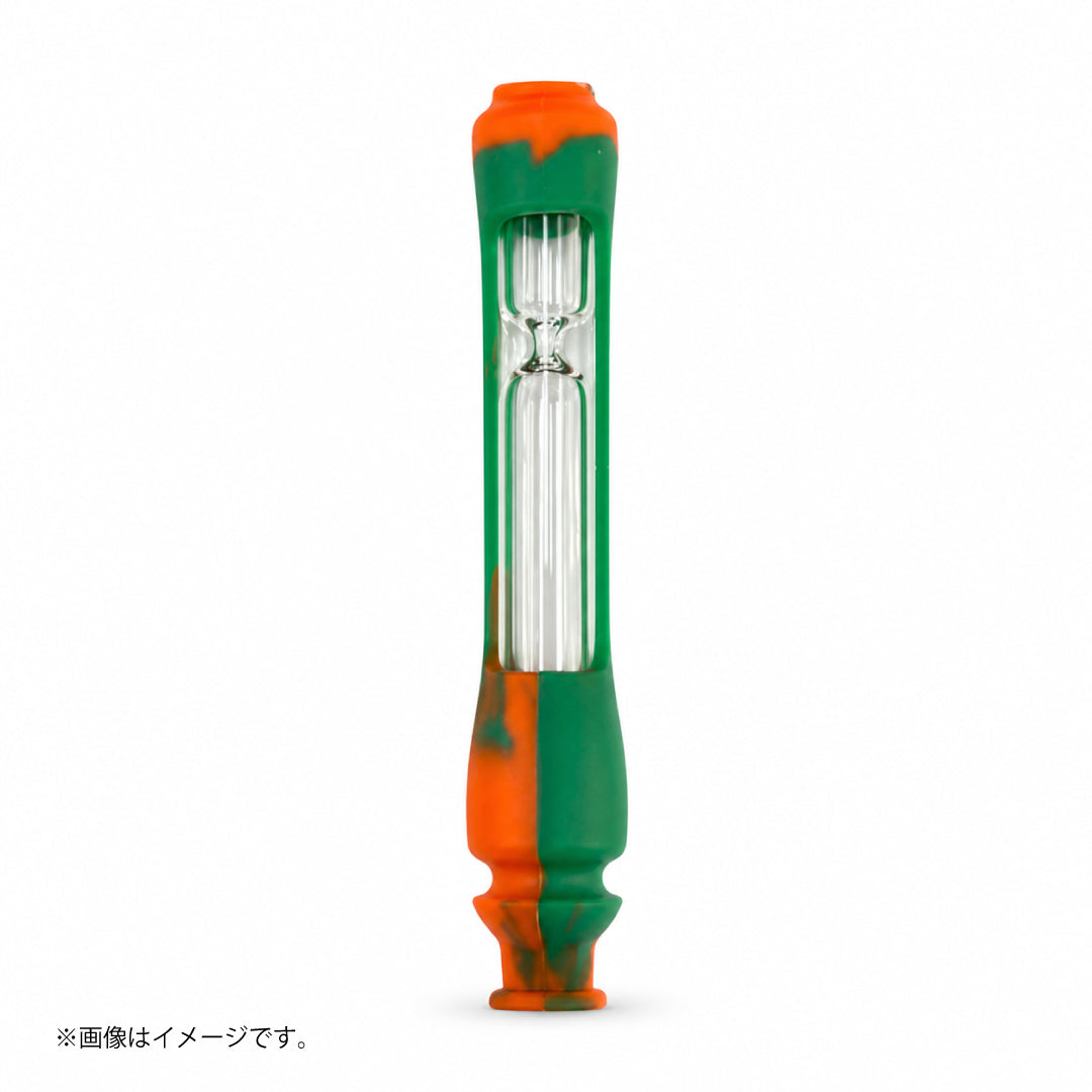 ワンヒッター シリコンパイプ｜ガラスインナー スティック型 全4色（GYD320）
