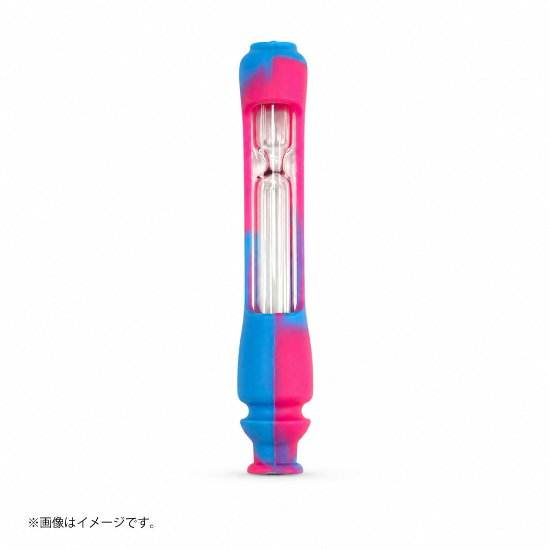 ワンヒッター シリコンパイプ｜ガラスインナー スティック型 全4色（GYD320）